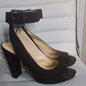 Black Nine West Platform Heels